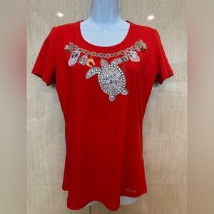 NWT EAN 13 T-Shirt Rhinestones Made in Italy